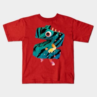 Alphabet Monster Z Kids T-Shirt